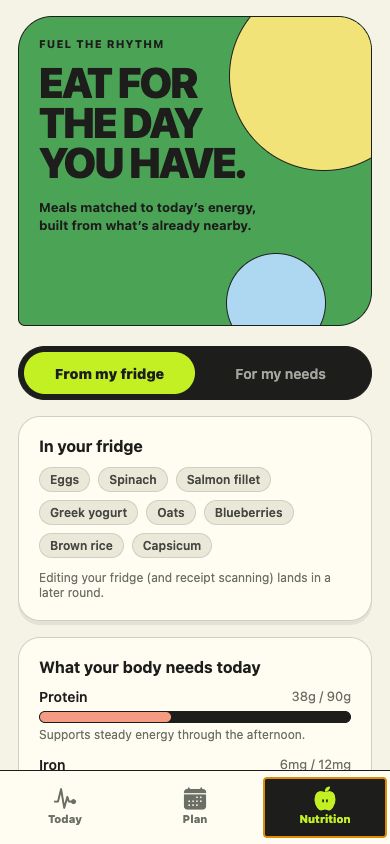 Akeso From my fridge nutrition screen